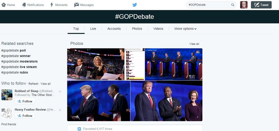 Cover Photo: Twitter Defeats Writer Due to #GOPDebate by Ilana Masad